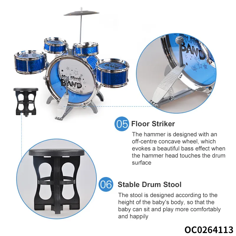 Wholesale Quality Montessori Percussion Musical Instruments Musical Drum Sets
