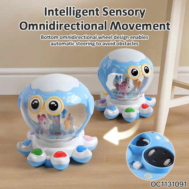 Wholesale Plastic Montessori Educational Interactive Musical Battery Operated Baby Hand Drum with Light and Music