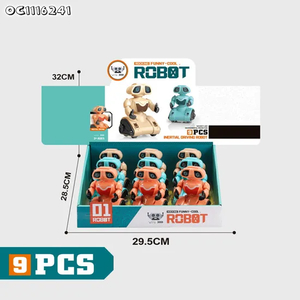 Wholesale Electric Educational Intelligent Interactive Plastic Dancing Electric Singing LED Robot for Kids