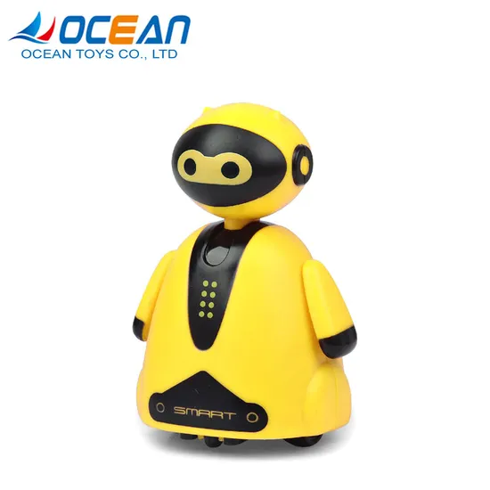 Wholesale Educational Plastic Intelligent Battery Operated Inductive Small Security Robot for Kids