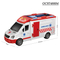 Wholesale Kids Educational Friction Cartoon Small Car Plastic Ambulance Toy with Light Sound