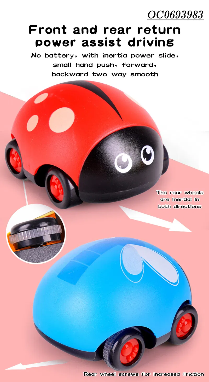 Wholesale 4 Pieces Cartoon Pull Back Cartoon Cute Small Cars Baby Toy Set for Kids