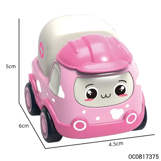 Wholesale 6 PCS Little Engineer Toy Set Play Children Kids Small Pull Back Cartoon Cars