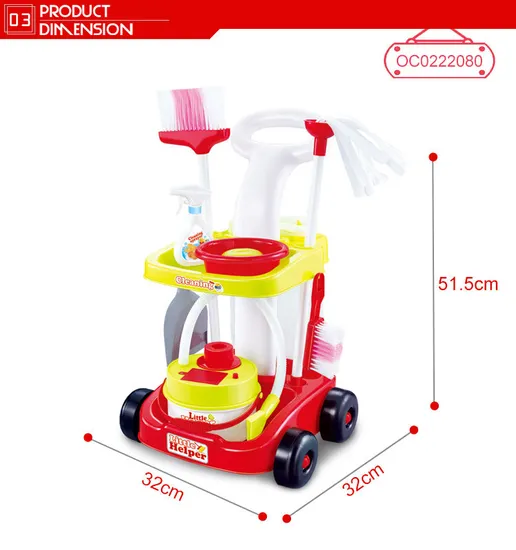 Wholesale Kids Plastic House Battery Operation Plastic Cleaning Educational Toy