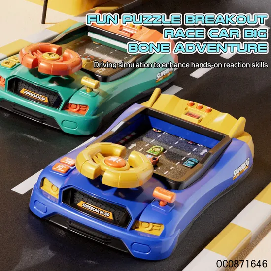 Montessori Plastic Racing Car Children Electronic Kids Educational Baby Steering Wheel Game Toy