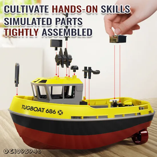 Wholesale 1: 72 Scale Plastic High Speed Mini Electric Racing Remote Control RC Model Toys Boat for Kid