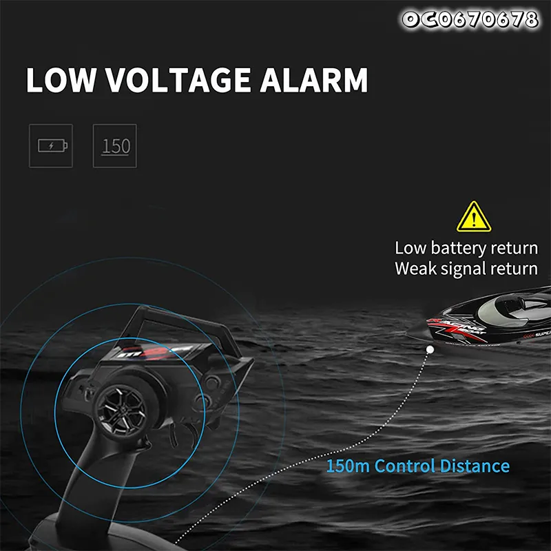 High Quality Plastic Speed Water Model Racing RC Remote Control Boat Toy