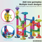 Flashing Slide Ball Track Transparent Big Building Block Marble Run Toy for Kids