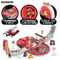 3 Pieces Fire Truck Toy Car Model Diecast Super Parking Lot Toys with Track Rail