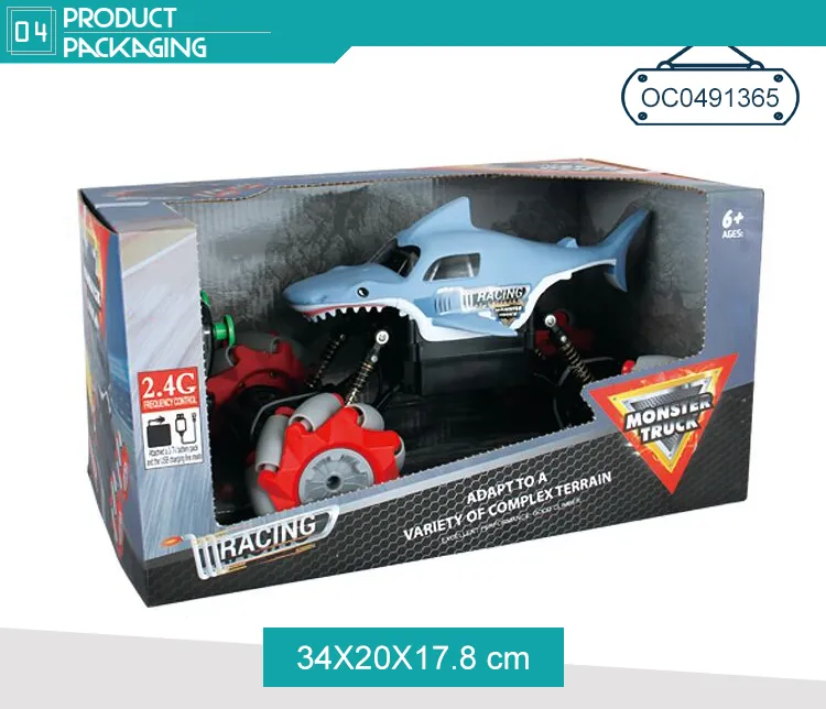 7 Channels Drift Stunt Shark off Road Remote Control RC Car for Kids
