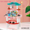 Educational Miniature Children's Plastic Kitchen Plastic Pretend Play Ice Cream Toy for Kids