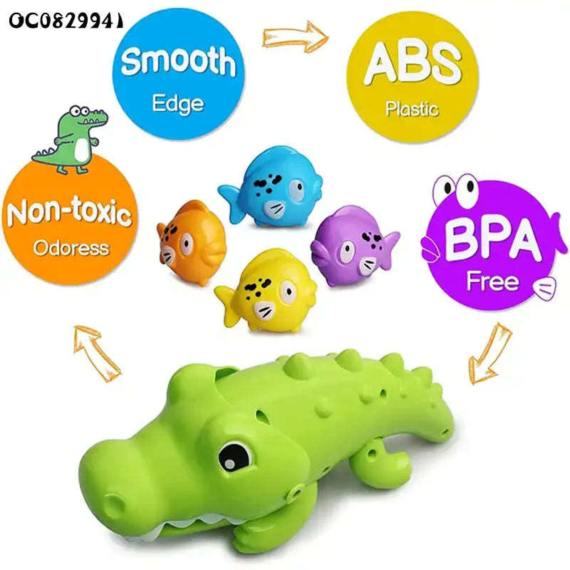 Wholesale Popular Montessori Plastic Animal Fish Catching New Bath Accessories Kids Toys for Playing Water