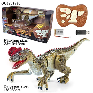 2.4G 8 Channels Tyrannosaurus Interactive Robot Dinosaur Realistic Roaring and Walking Remote Control Dinosaur Toys for Kids