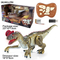 2.4G 8 Channels Tyrannosaurus Interactive Robot Dinosaur Realistic Roaring and Walking Remote Control Dinosaur Toys for Kids