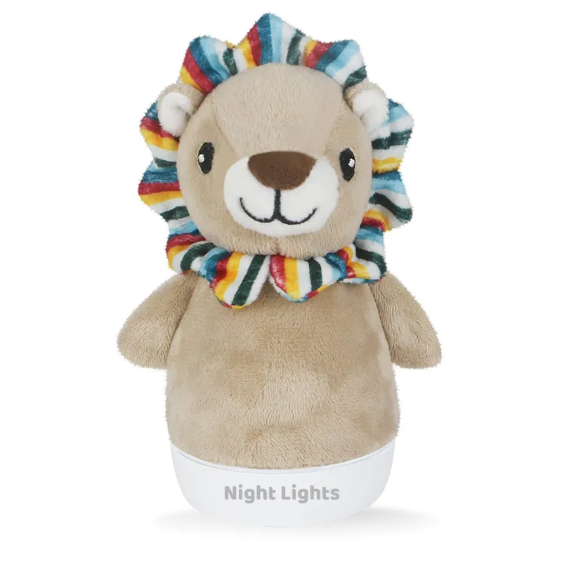 Wholesale Stuffed Music Animals Lion Night Lights Plush Toy for Baby Kids