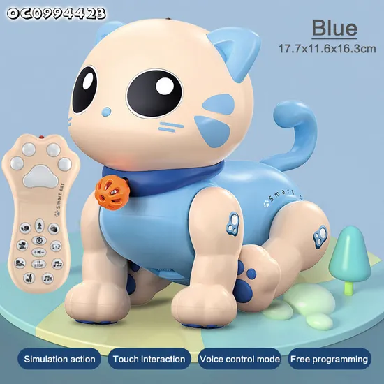 Wholesale Singing and Dance Plastic Remote Control Intelligent Interactive RC Music Robot Pet Animal Toy for Kids