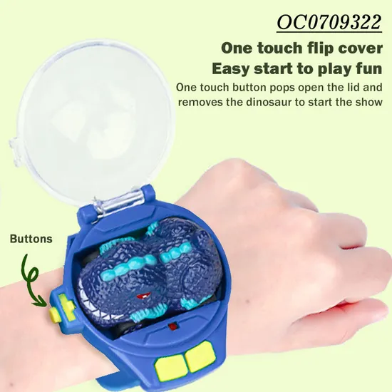 2022 New Arrival Dinosaur Diecast Toys Model Watch Mini Remote Control Car Toy