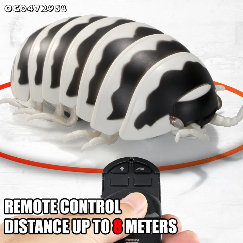 Wholesale Funny Cheap Remote Control Plastic Realistic Insects Simulation Pill Bug Model DIY Animal Toy