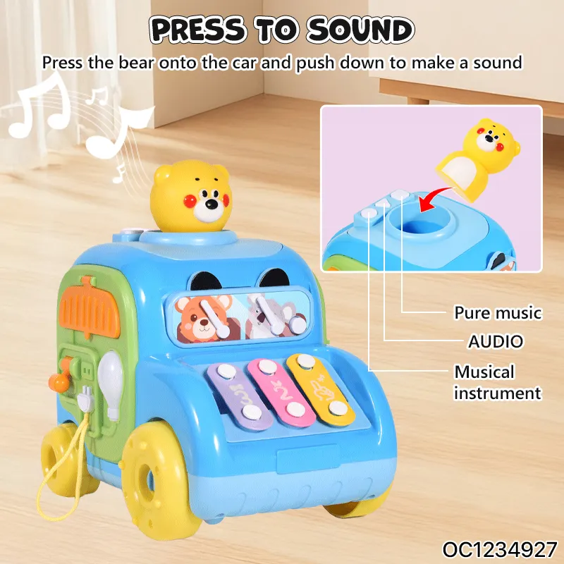 Wholesale Plastic Learning Educational Hand Eye Coordination Xylophone Percussion Musical Instrument Baby Toys