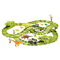 Gift Items Green Electric Dinosaur Truck Car Toy Race Multiple Track Assembly Game with PVC Dinosaur Model Toy for Boys
