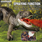 Mist Spray RC Animal Toy Simulation Models Jurassic Tyrannosaurus Rex Dinosaur Light up for Theme Park with 2.4G Remote Control
