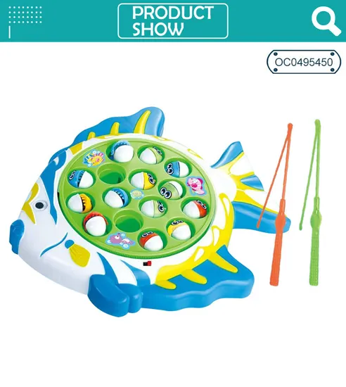 Wholesale Montessori Plastic Fishing Minimal Educational Electric Games Toy for Baby