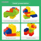 Wholesale Educational Montessori Popular DIY 100PCS Sensory Kids Educational Plastic Big DIY Building Blocks Toy