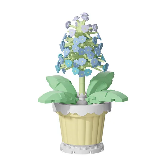 Wholesale Montessori Educational 202PCS Plastic Flower Popular DIY Handmade Building Block Sets Toy
