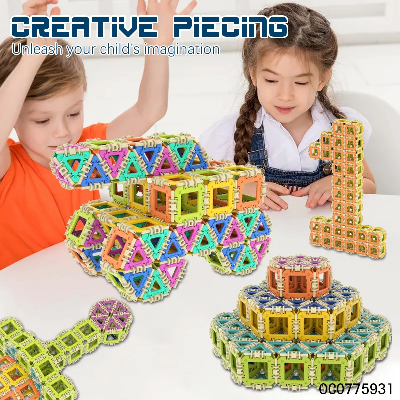 Wholesale Educational Montessori 850PCS Plastic Dly Building Block Toy for Kids