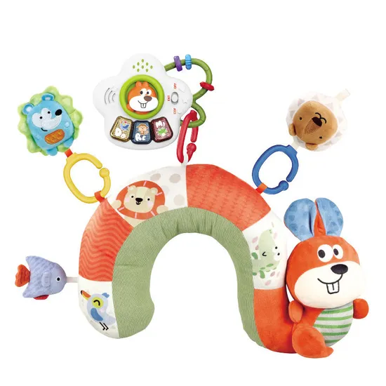 Wholesale Animal Stuffed Soft Play Baby Mobile Soother Music Plush Montessori Sensory Toy