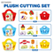 Wholesale Children Stuffed Play Educational Custom Interactive Plush Cutting Food Toy for Baby