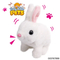 Wholesale Stuffed Electric Walking Interactive Plush Children Custom Rabbit Plush Toy Doll