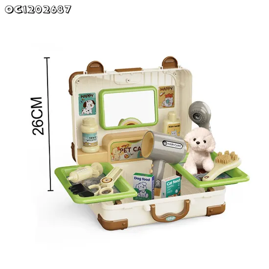 Wholesale Educational Dog Plush Pet Pretend Children's House Play Gift Set