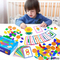 Wooden 3D Geometric Shape Jigsaw Puzzles Educational Gift Toys for Learning Intellectual Development and Creativity Matching Cards