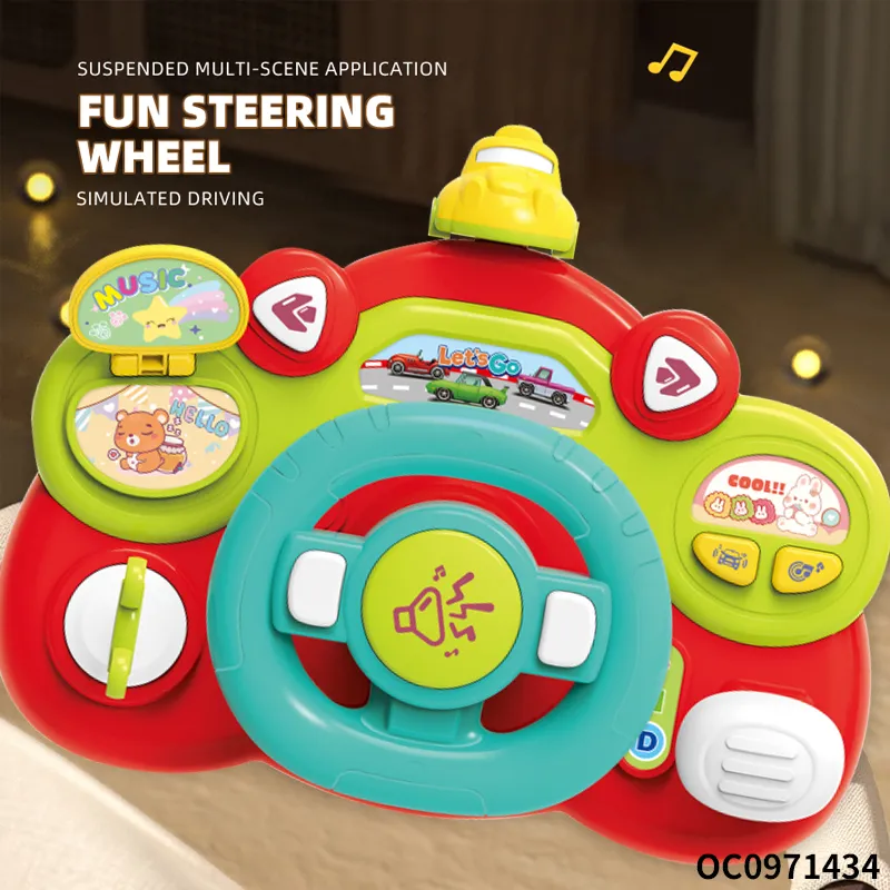 Children Educational Plastic Montessori Sensory Board Games Baby Steering Wheel Toys Wholesale