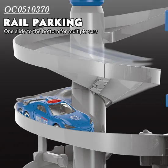 Electric Track Station Parking Lot Garage Toys with Light Music