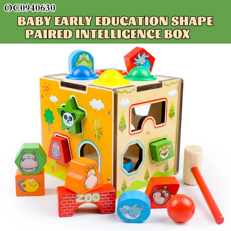 Wholesale Classic Kids Board Intelligent Whack a Mole Educational Wooden Baby Toy Game
