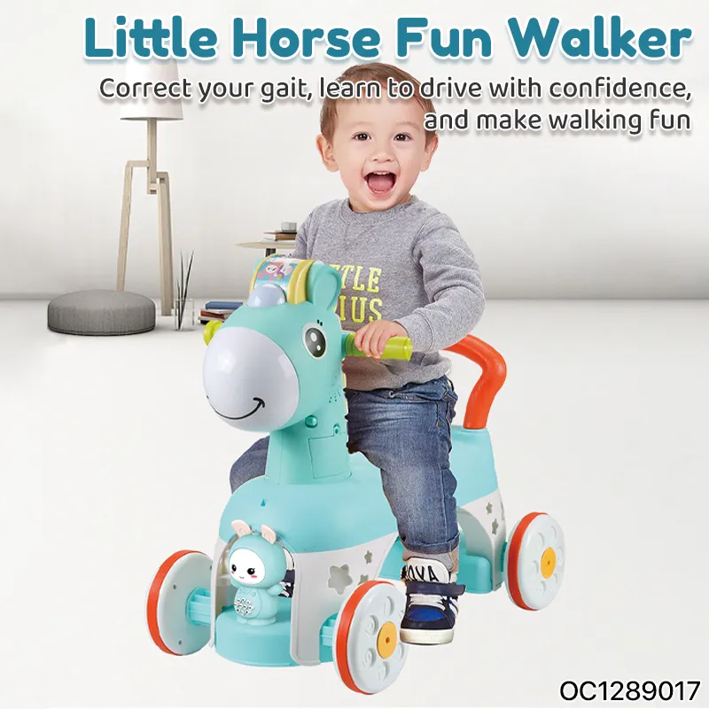Horse Children Wholesale Battery Powered Ride on Toys Cars Kids Baby Soothing Car with Music