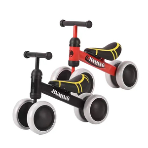 Wholesale Mini Children 4 Wheel Foot Push Mini Baby Balance Bike Ride on Car for Baby and Kids