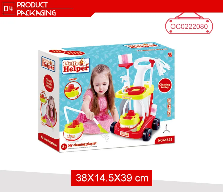 Wholesale Kids Plastic House Battery Operation Plastic Cleaning Educational Toy