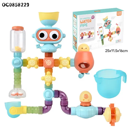 Wholesale Shower Children Water Game Bathroom Baby Bath Shower Wall Plastic Bathtub Toy