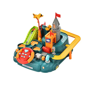 Custom Board Games Children Educational Interesting Bus Taxi Car Adventure on Track Plane Steering Wheel Set Toys for Kids