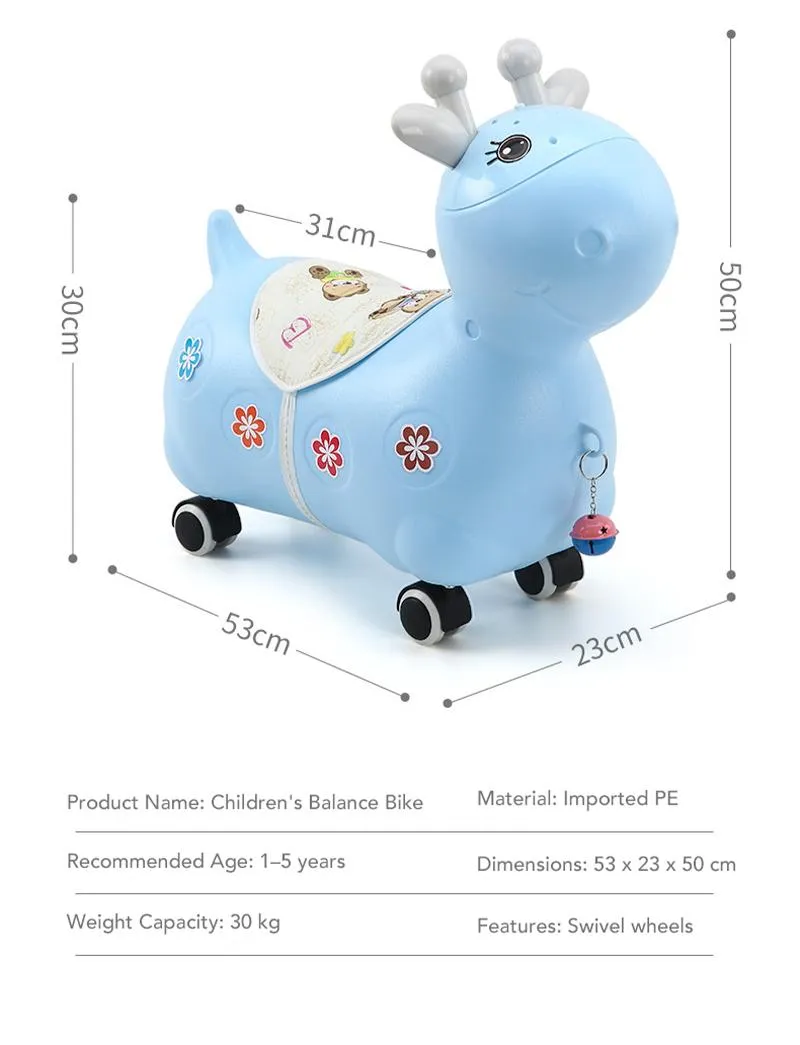 Wholesale China Children Cartoon Deer Plastic Kids Battery Operated Ride on Style Baby Electric Balance Car