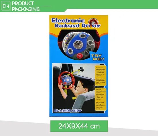Custom Classic Electronic Intelligence Driver Kids Battery Toy Steering Wheel Game