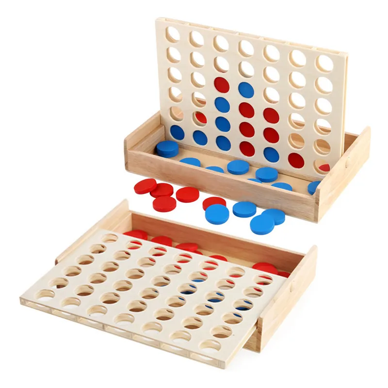 Wholesale Children Educational Family Board Games Customized Chess Wooden Cognitive Chess Toy Game
