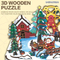 99PCS Educational Games DIY Toys Electronic Christmas Tree Musical Box 3D Wooden Jigsaw Puzzle Board Toy for Adults and Kids