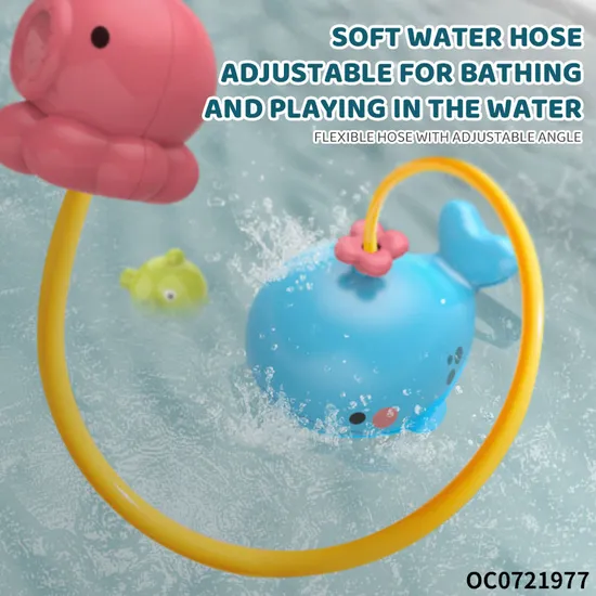 Wholesale Children Electric Whale Float Shower Bath Spray Whale Dolphin Shower Toy