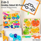 Early Learning Resources New Educational Toys Baby Drawing and Wooden Traffic Jigsaw Puzzle Frame Assembled Games Toy for Kids