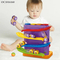 Toddler Activity Toys 1-3 Years Slot Car Race Track Sets Rolling Ball Track Tower Pieces Toys with Hammer