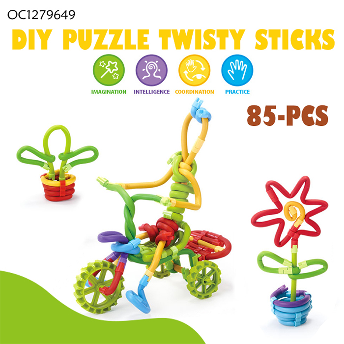 OC1279649 DIY Puzzle Twisty Sticks 85 Pcs